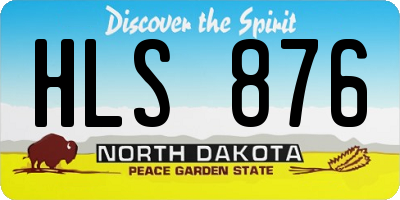 ND license plate HLS876