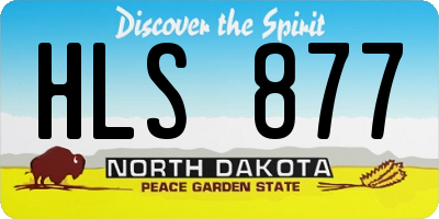 ND license plate HLS877