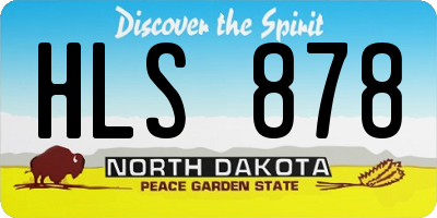 ND license plate HLS878