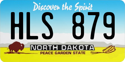 ND license plate HLS879
