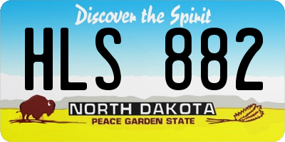 ND license plate HLS882