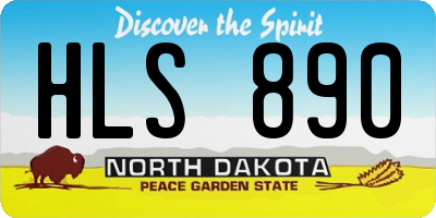 ND license plate HLS890