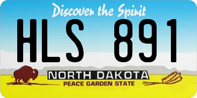 ND license plate HLS891
