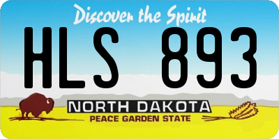 ND license plate HLS893