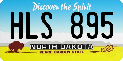 ND license plate HLS895