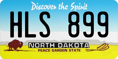 ND license plate HLS899