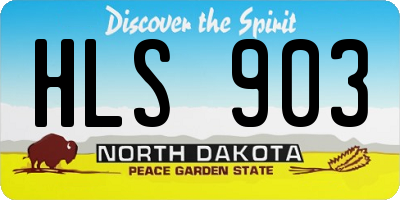 ND license plate HLS903