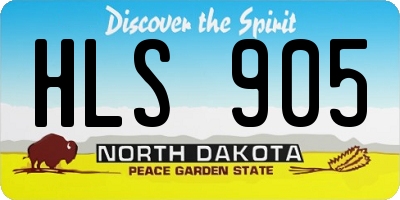 ND license plate HLS905