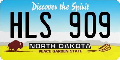 ND license plate HLS909