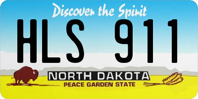 ND license plate HLS911