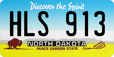 ND license plate HLS913