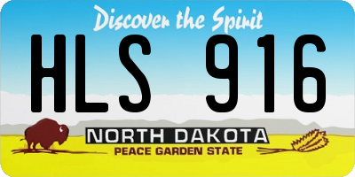 ND license plate HLS916