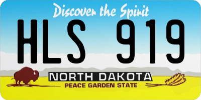 ND license plate HLS919