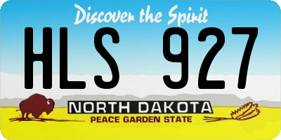 ND license plate HLS927
