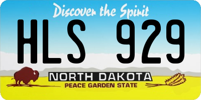 ND license plate HLS929