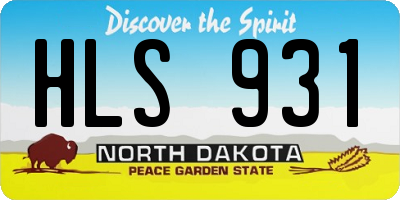 ND license plate HLS931