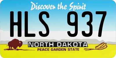 ND license plate HLS937