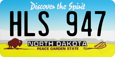 ND license plate HLS947