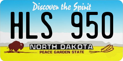 ND license plate HLS950