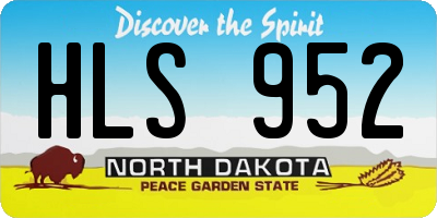 ND license plate HLS952