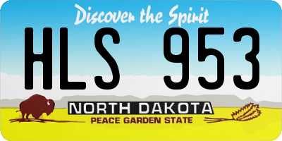 ND license plate HLS953