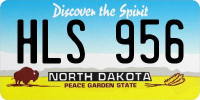 ND license plate HLS956