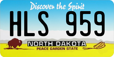 ND license plate HLS959