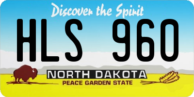 ND license plate HLS960