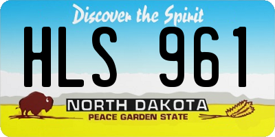 ND license plate HLS961