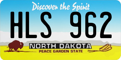 ND license plate HLS962