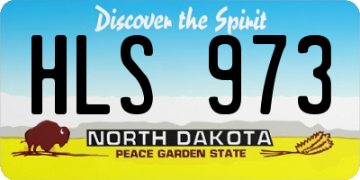 ND license plate HLS973