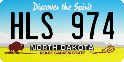 ND license plate HLS974