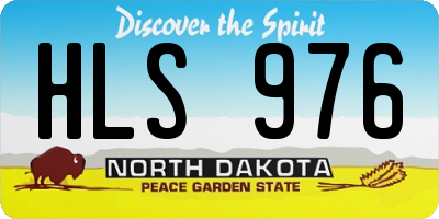 ND license plate HLS976