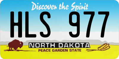 ND license plate HLS977