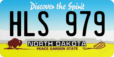 ND license plate HLS979