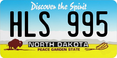 ND license plate HLS995
