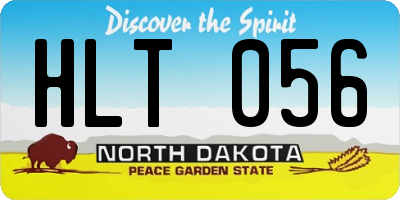 ND license plate HLT056