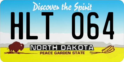 ND license plate HLT064