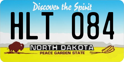 ND license plate HLT084