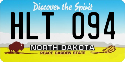 ND license plate HLT094