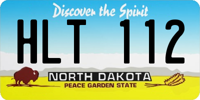 ND license plate HLT112