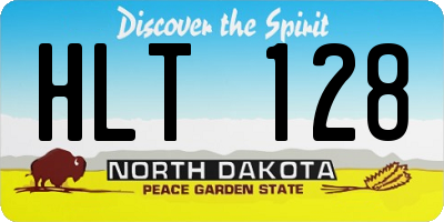 ND license plate HLT128