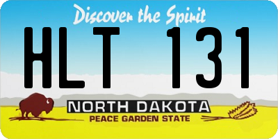 ND license plate HLT131