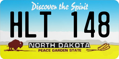 ND license plate HLT148
