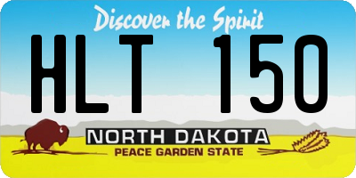 ND license plate HLT150