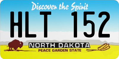 ND license plate HLT152