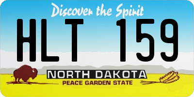 ND license plate HLT159