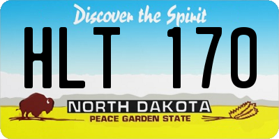 ND license plate HLT170