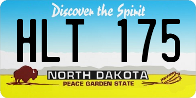 ND license plate HLT175
