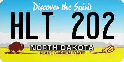 ND license plate HLT202